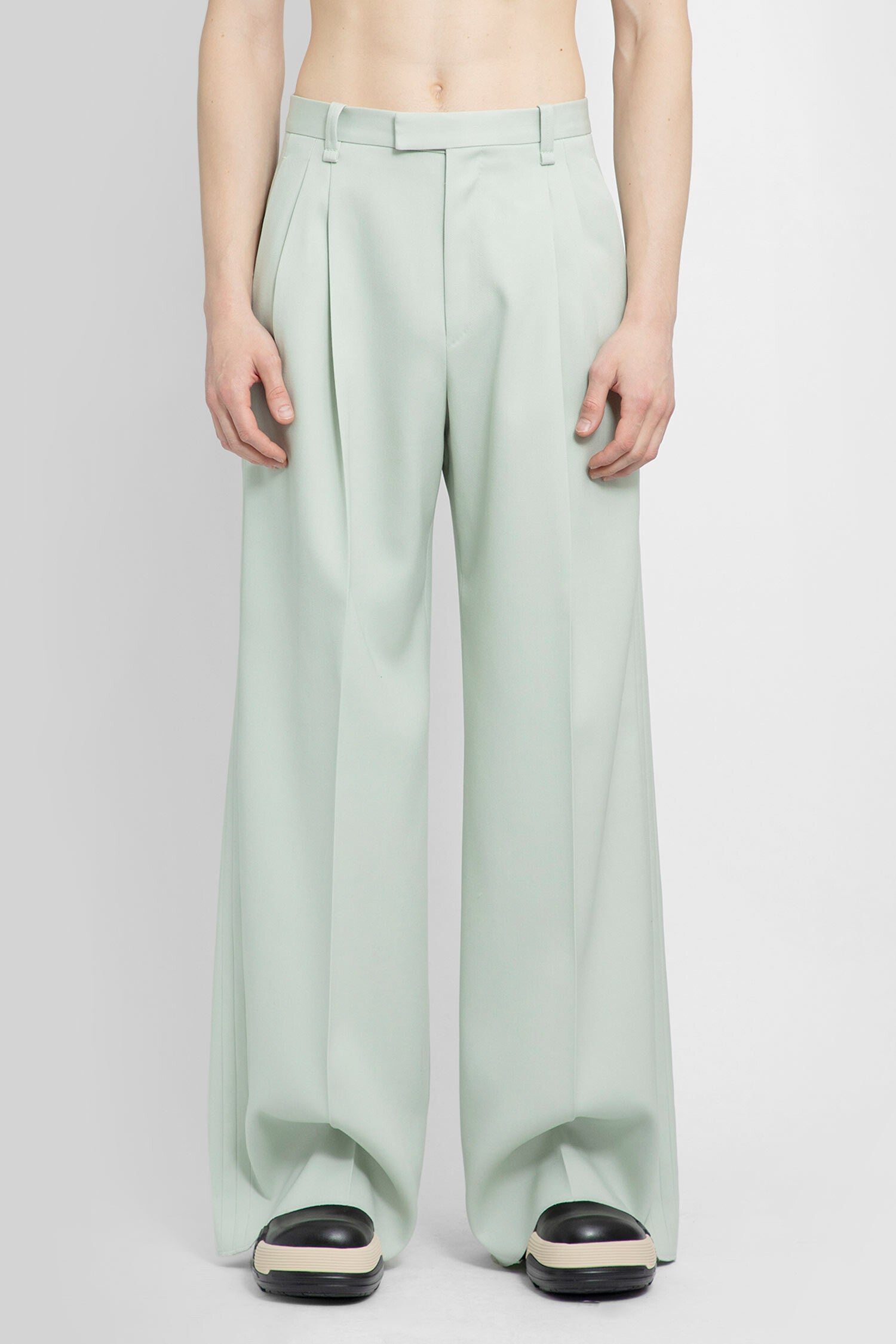 LANVIN MAN GREEN TROUSERS