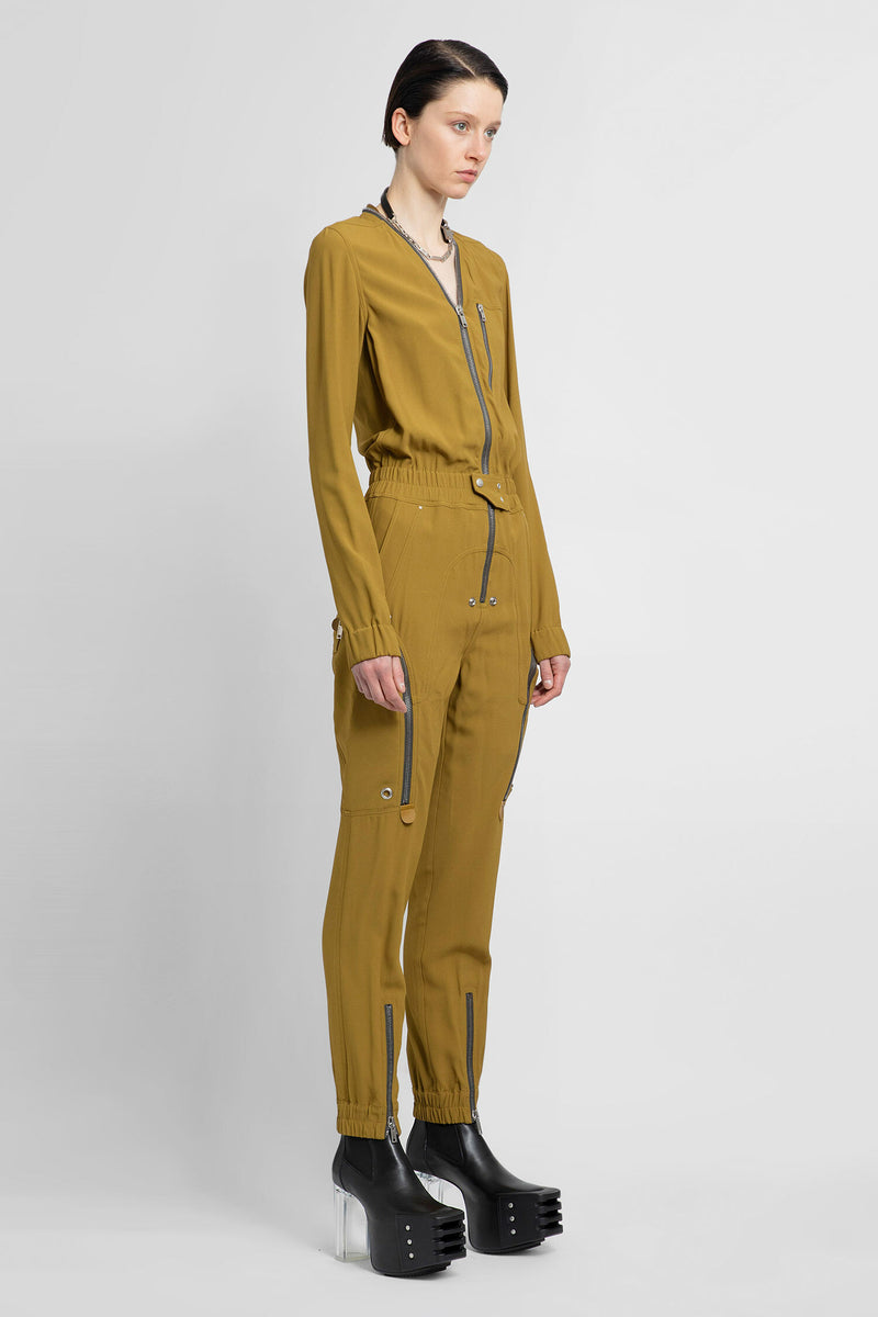 RICK OWENS WOMAN YELLOW JUMPSUITS