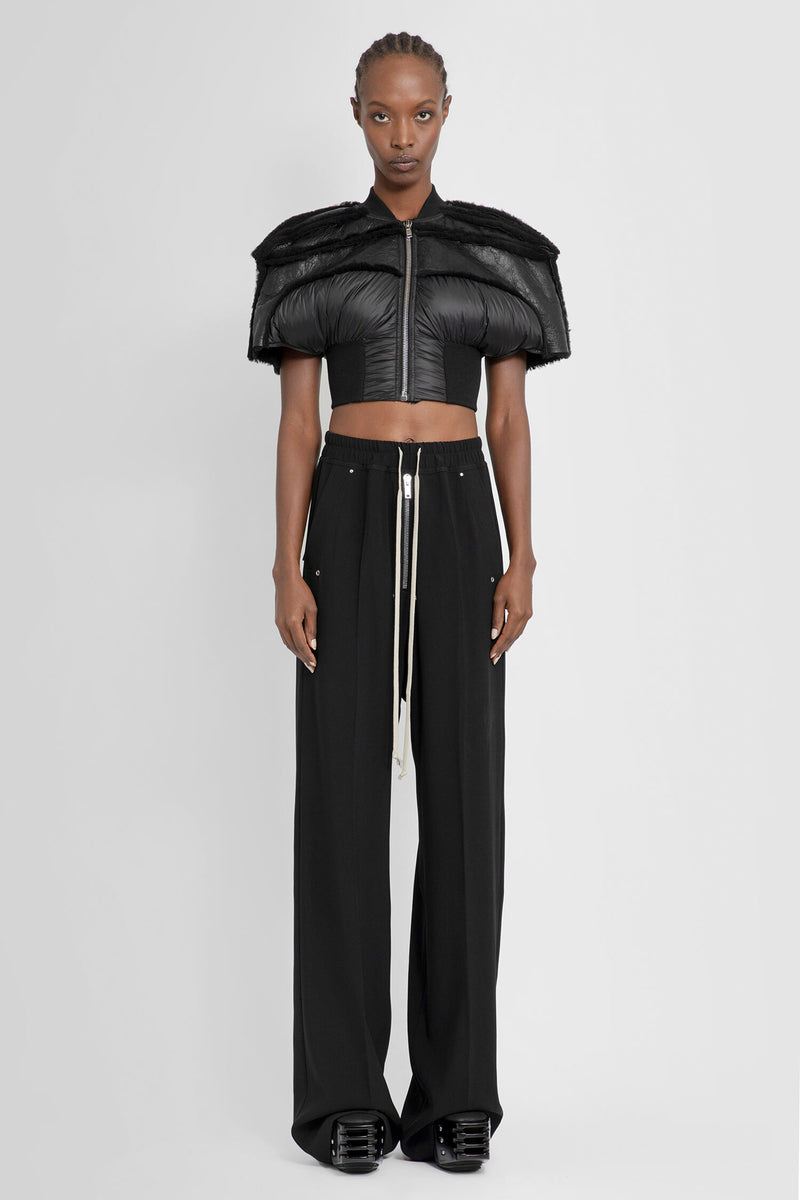 RICK OWENS WOMAN BLACK TROUSERS - RICK OWENS - TROUSERS | Antonioli