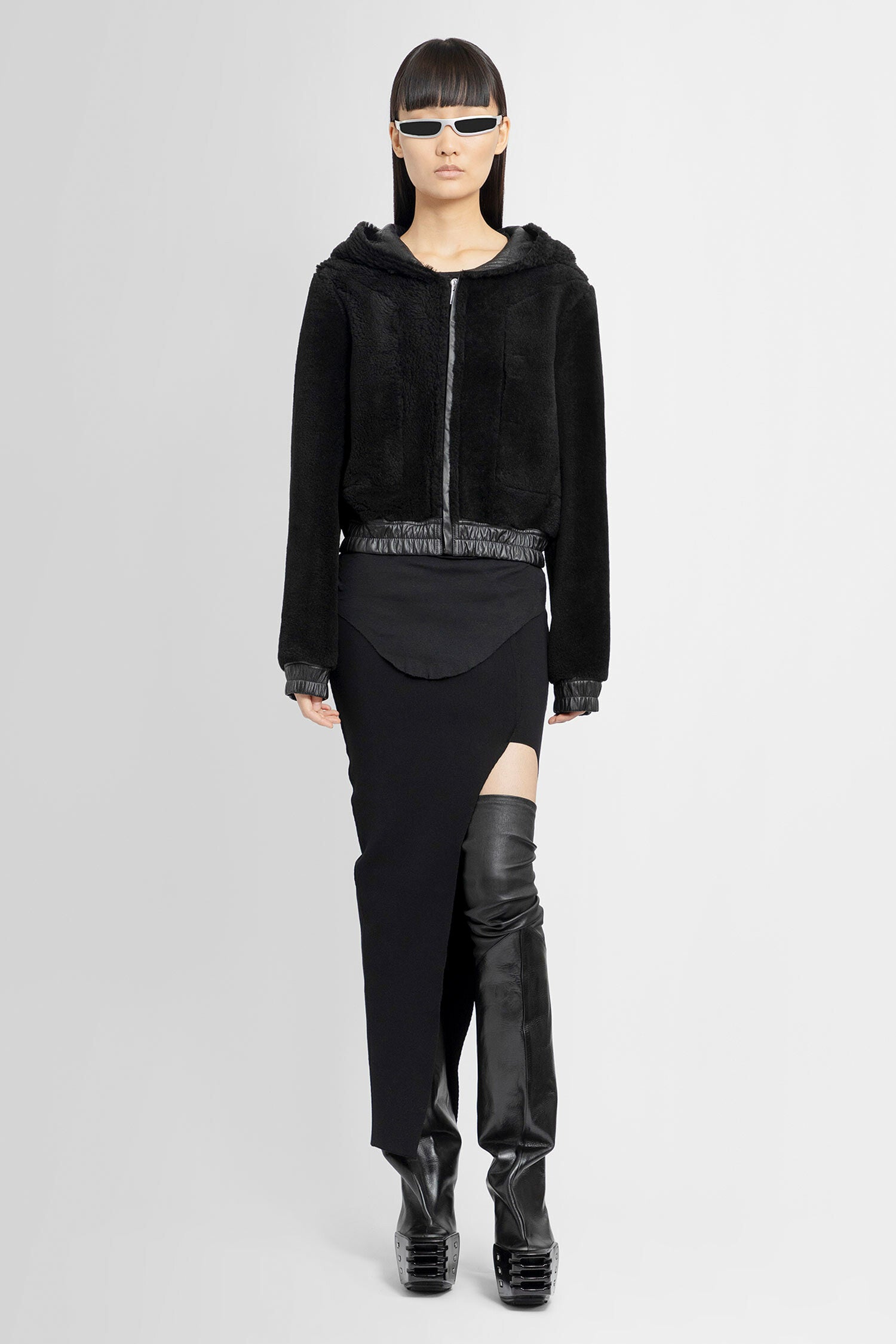 RICK OWENS WOMAN BLACK JACKETS