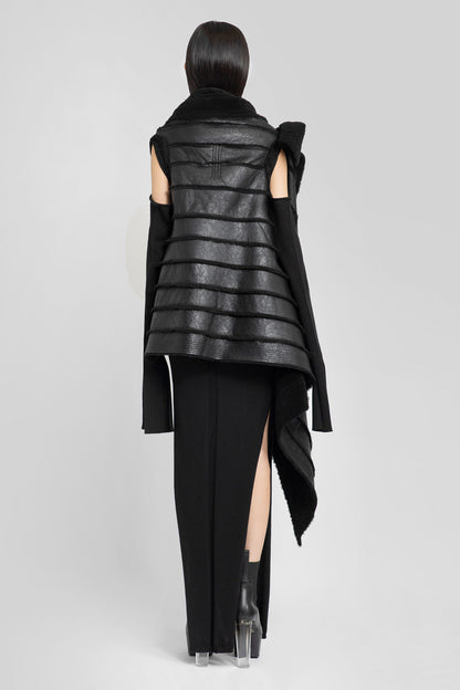 RICK OWENS WOMAN BLACK WAISTCOATS