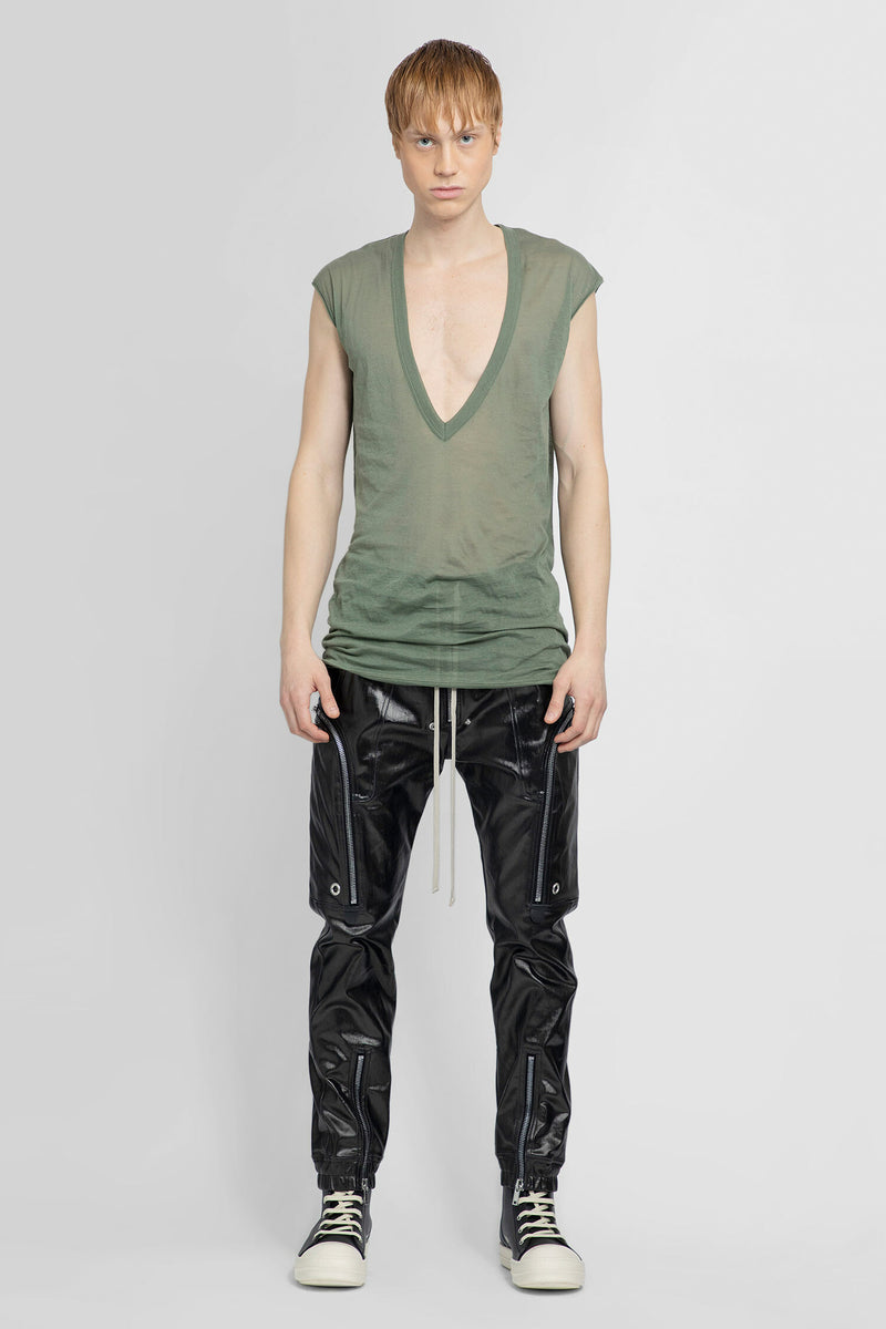 RICK OWENS MAN GREEN T-SHIRTS - RICK OWENS - T-SHIRTS | Antonioli