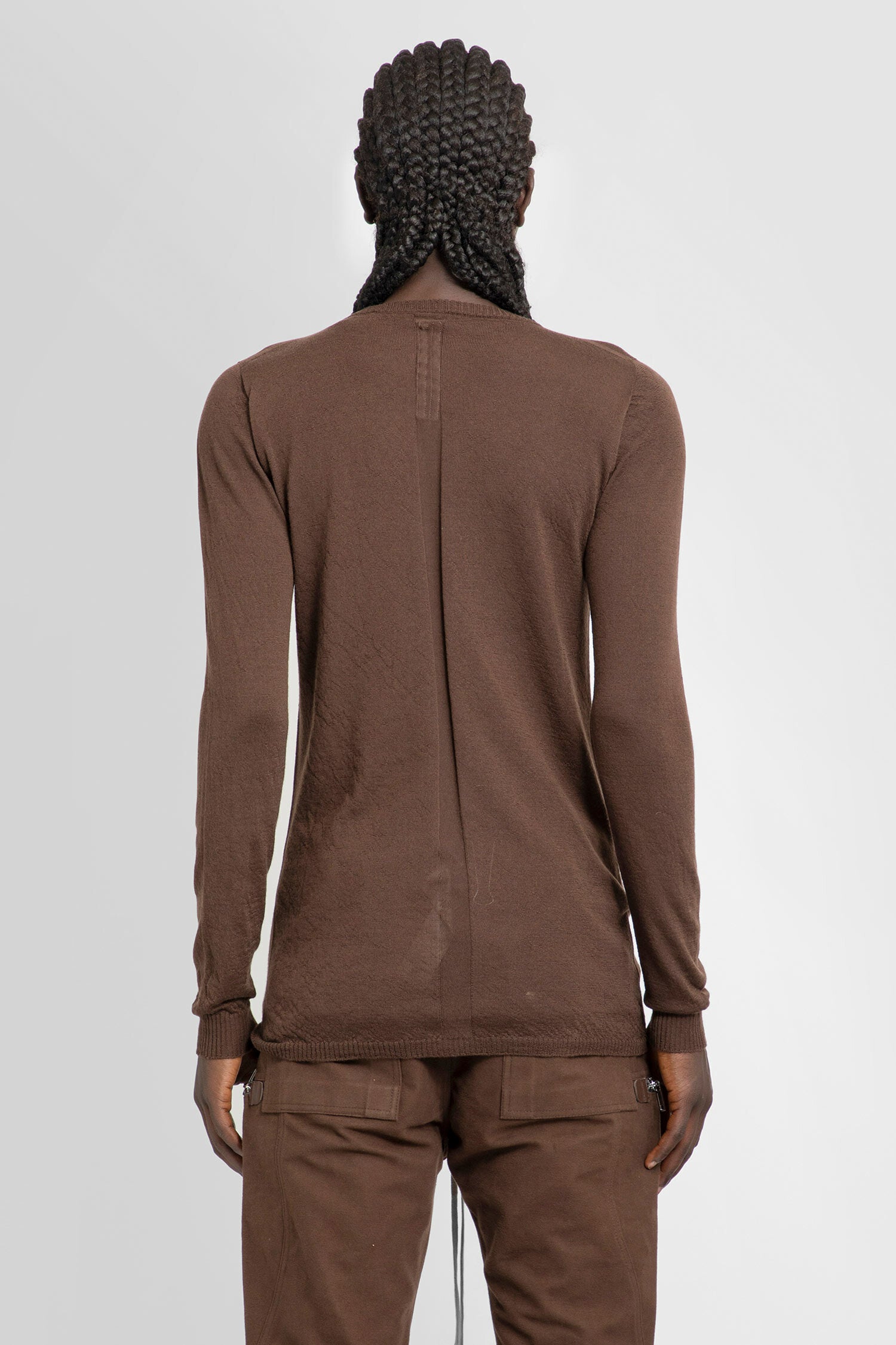 RICK OWENS MAN BROWN T-SHIRTS