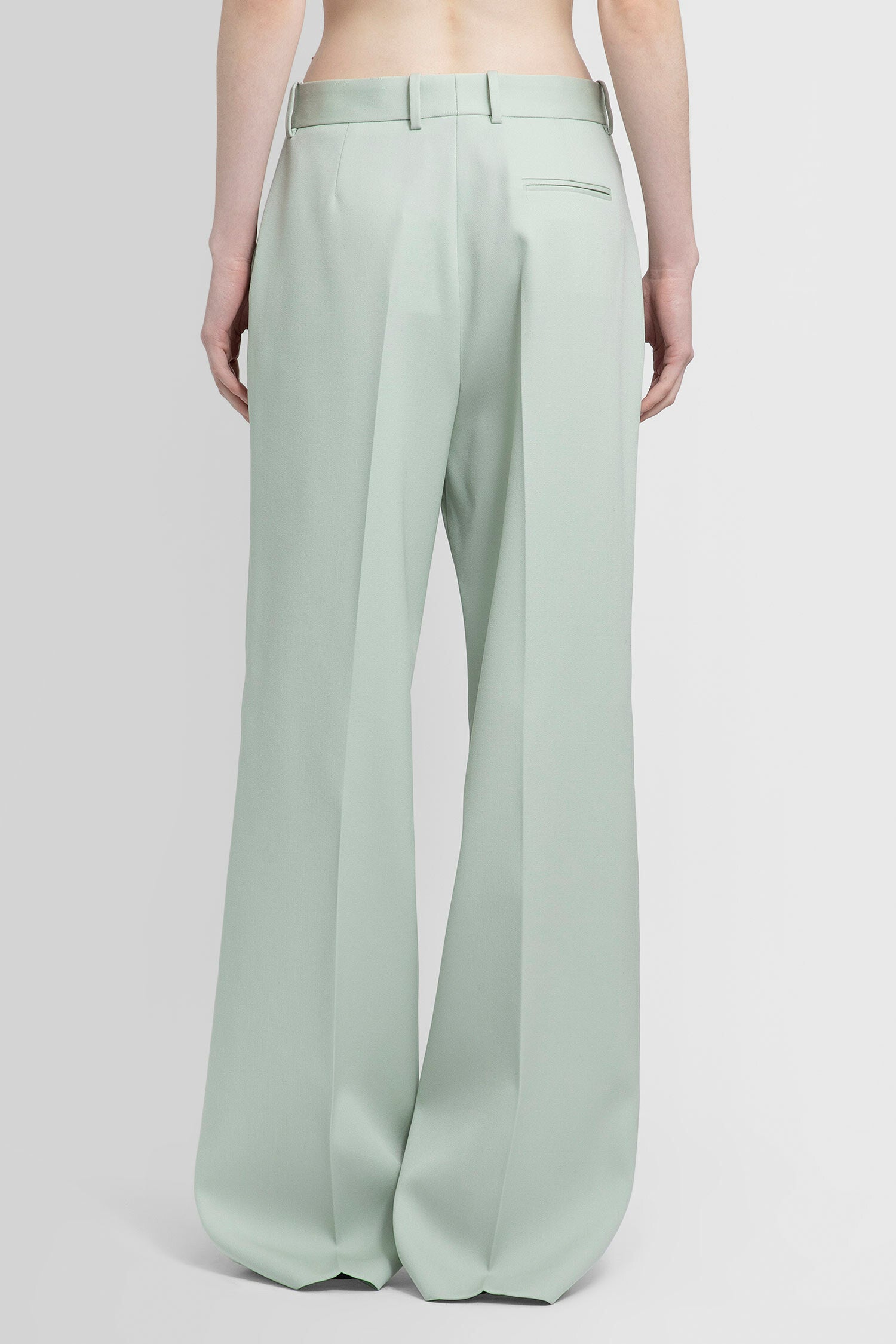 LANVIN WOMAN GREEN TROUSERS