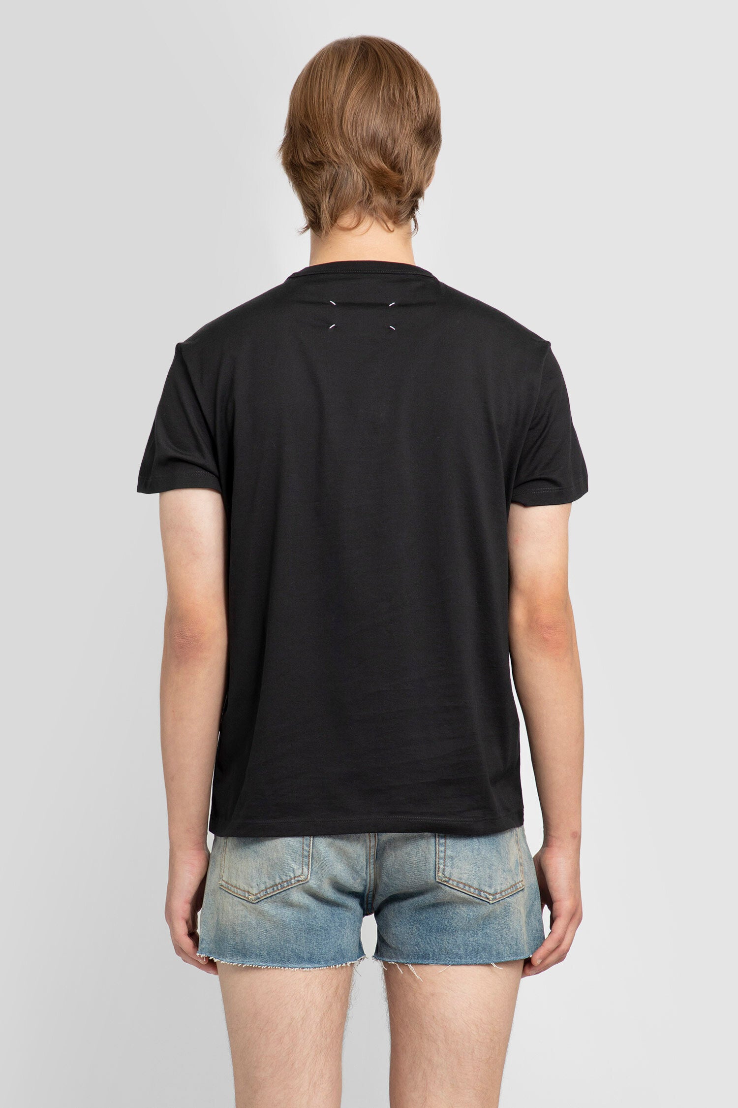 MAISON MARGIELA MAN BLACK T-SHIRTS & TANK TOPS