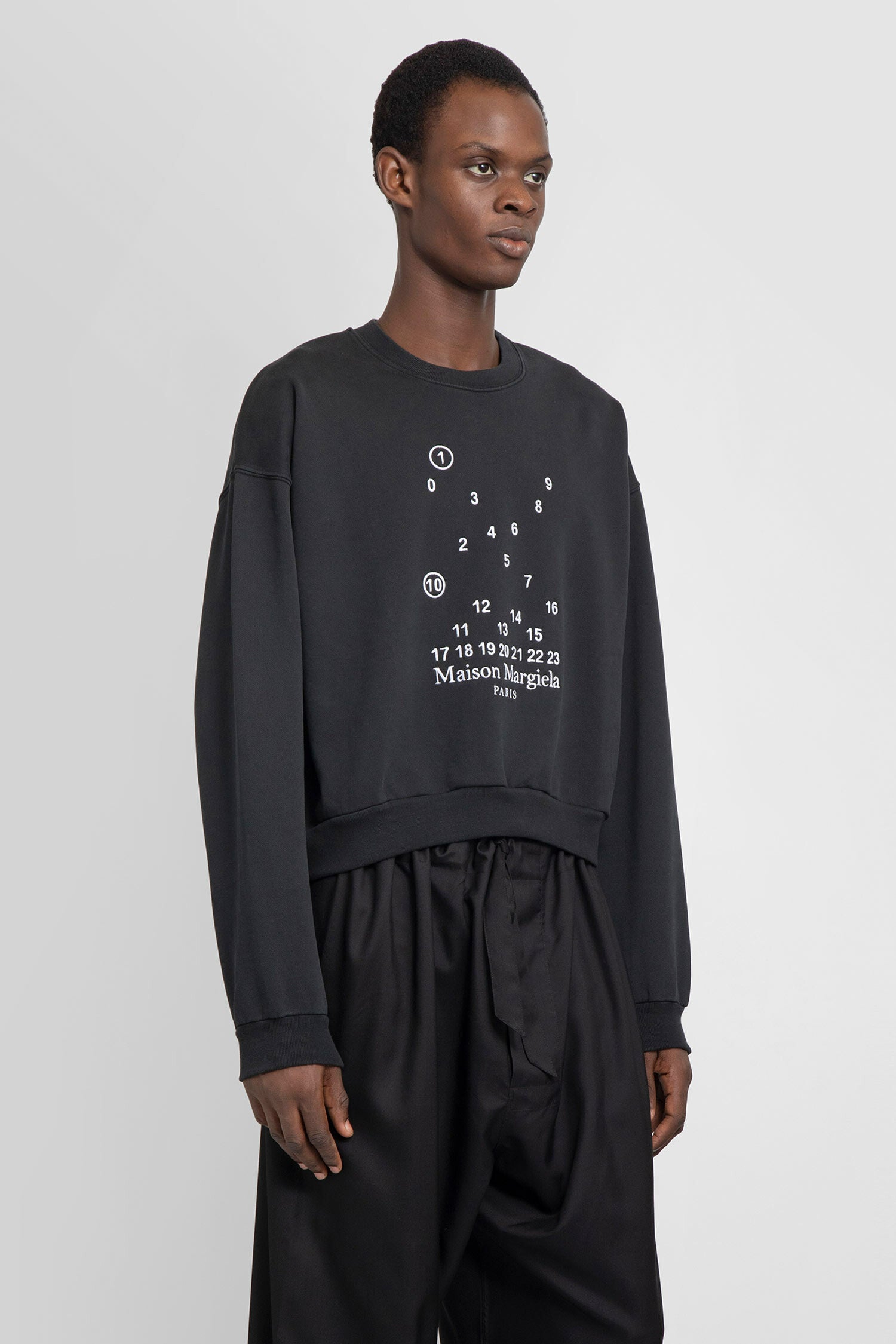 MAISON MARGIELA MAN BLACK SWEATSHIRTS - MAISON MARGIELA