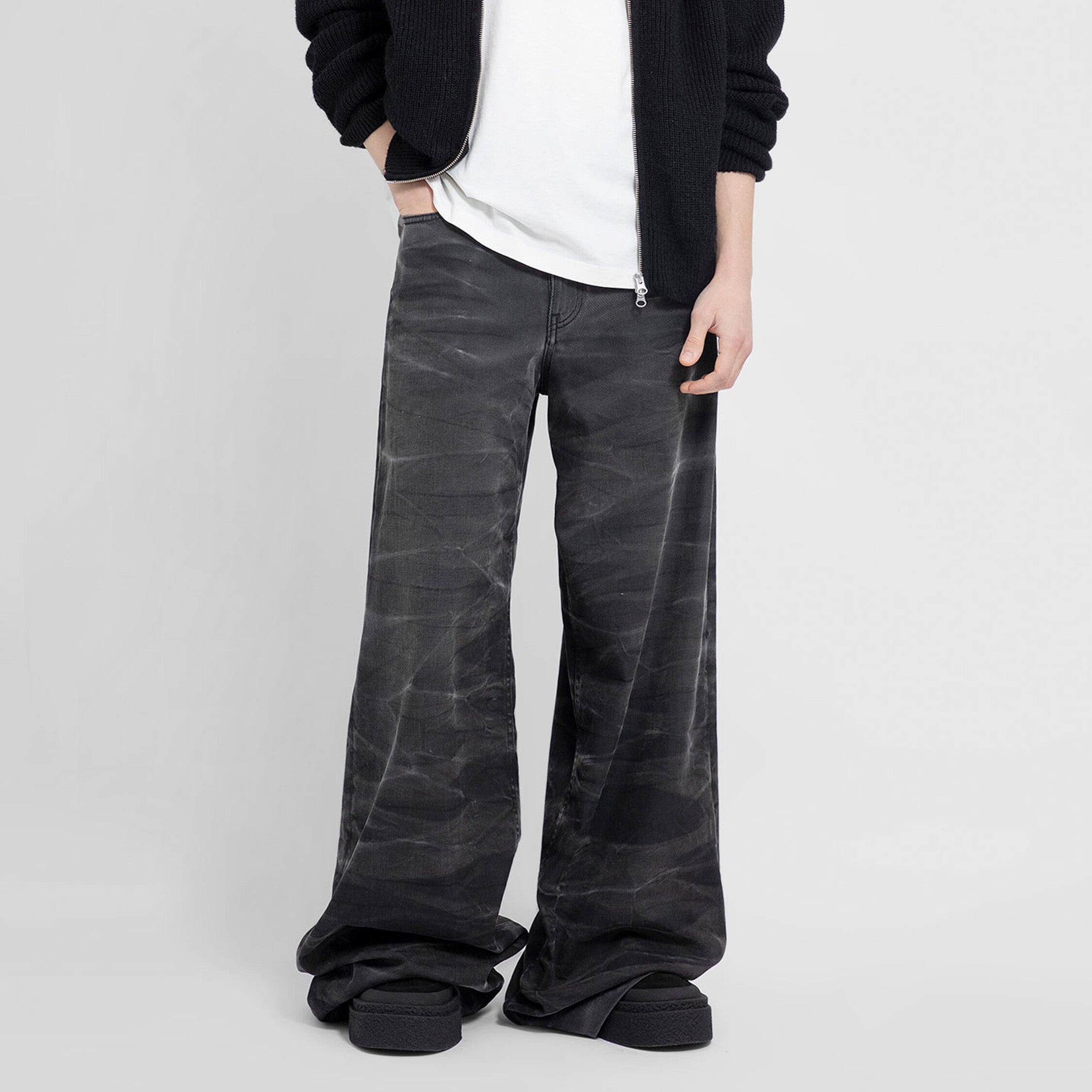 MM6 MAISON MARGIELA MAN BLACK JEANS - MM6 MAISON MARGIELA - JEANS