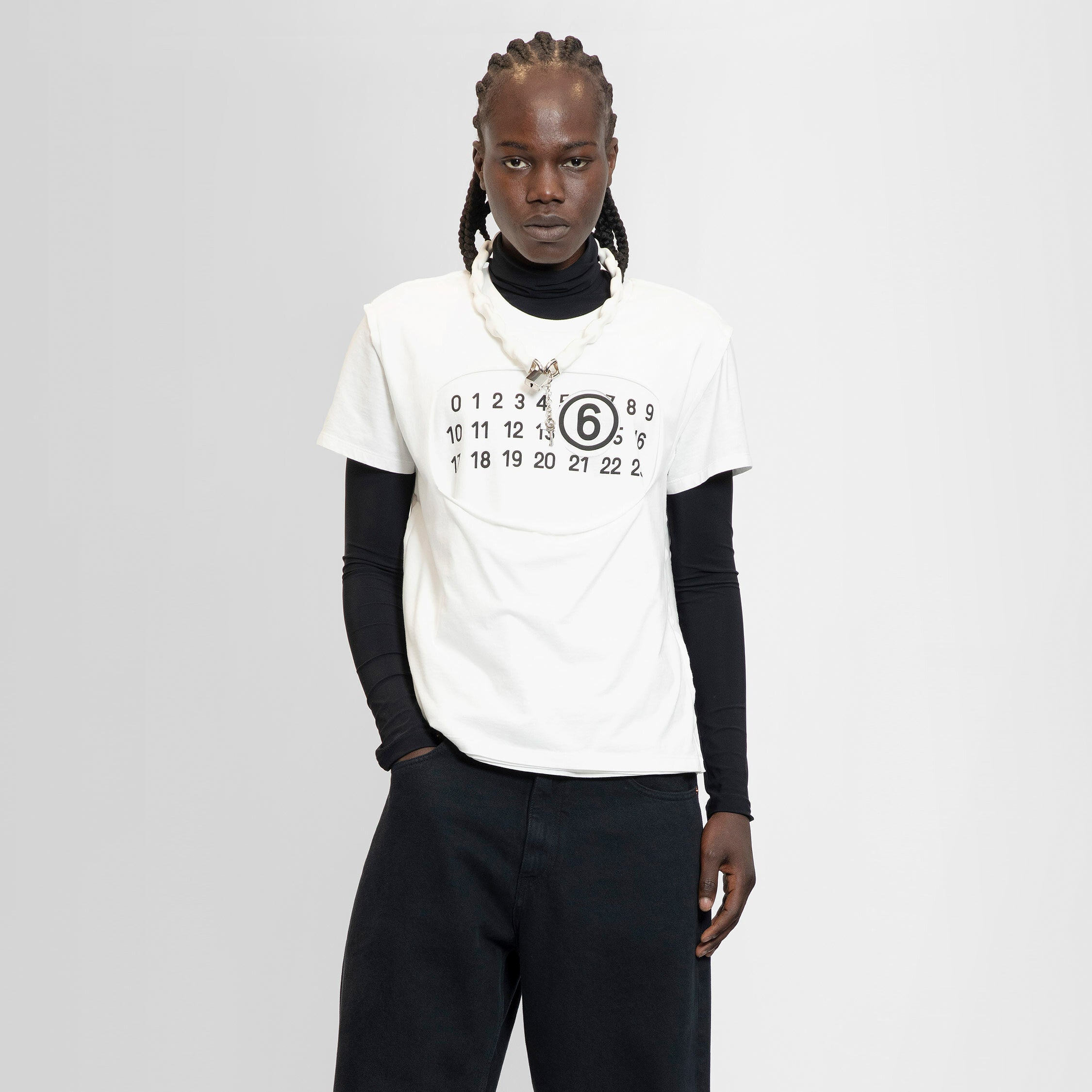 MM6 MAISON MARGIELA MAN WHITE T-SHIRTS