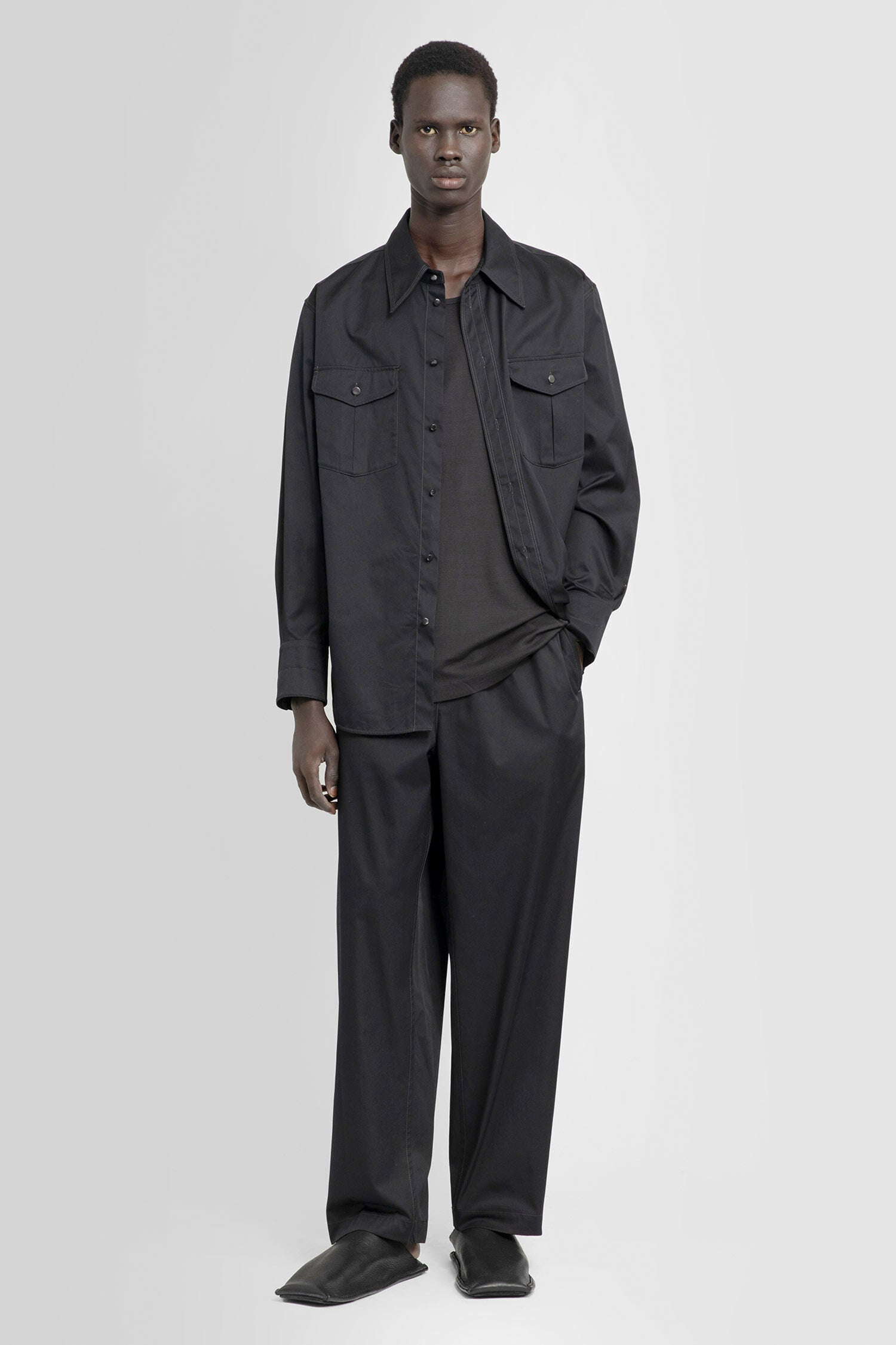 LEMAIRE MAN BLACK SHIRTS - LEMAIRE - SHIRTS | Antonioli