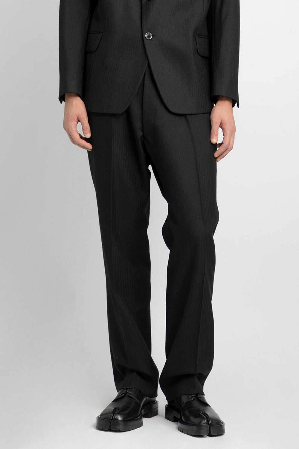 MAISON MARGIELA MAN BLACK TROUSERS