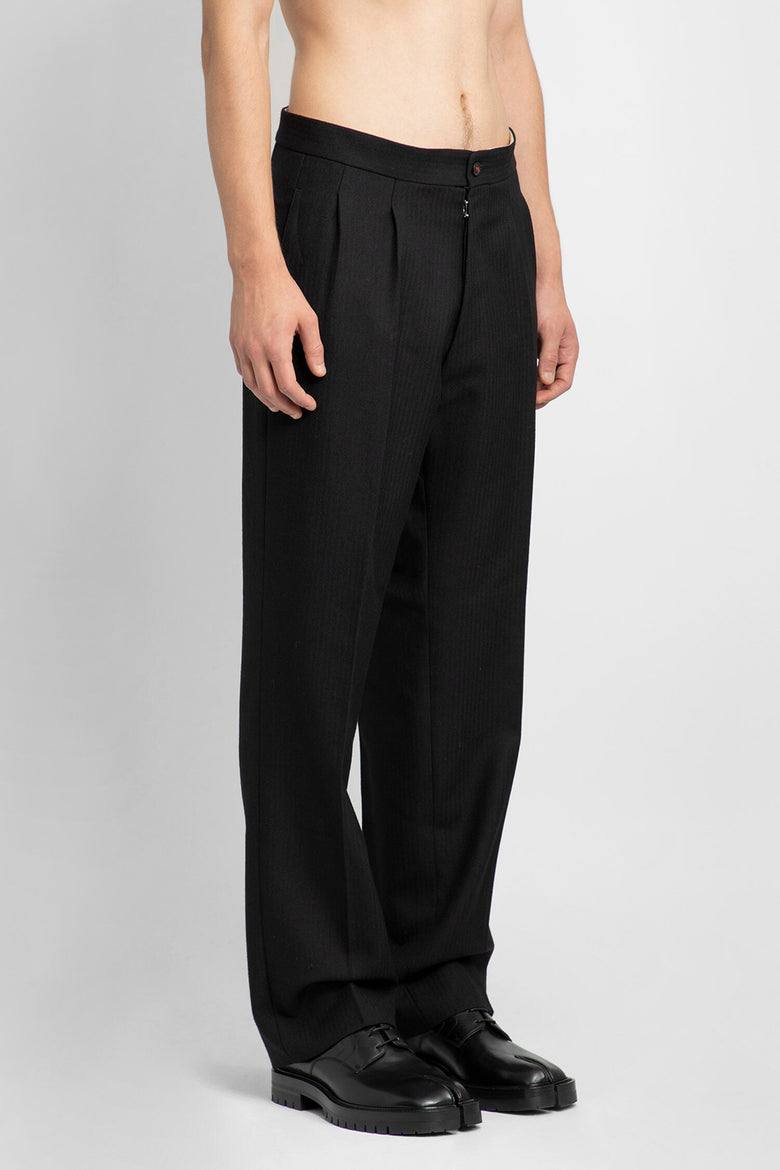 MAISON MARGIELA MAN BLACK TROUSERS