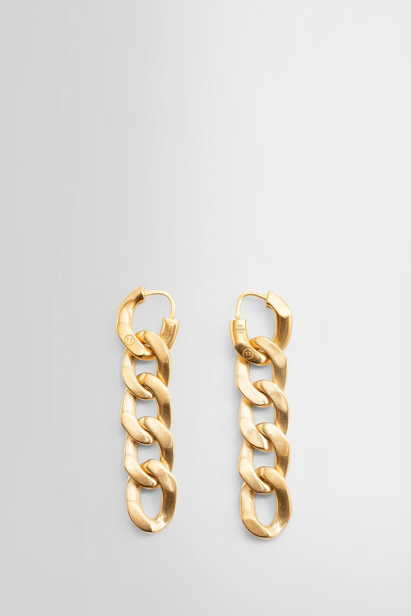 Maison Margiela Curb-Chain Drop Earrings - Gold