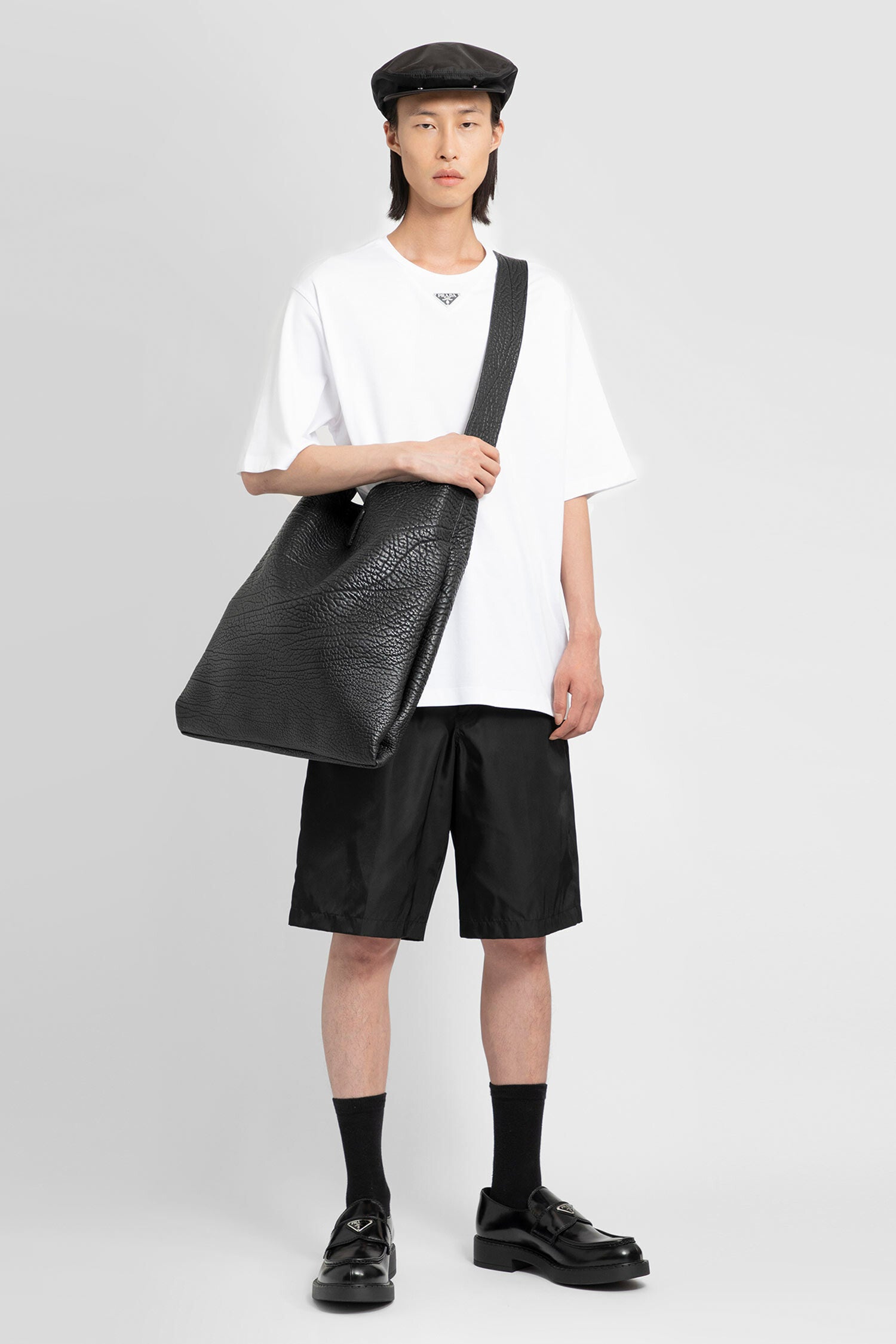 PRADA MAN BLACK SHORTS & SKIRTS