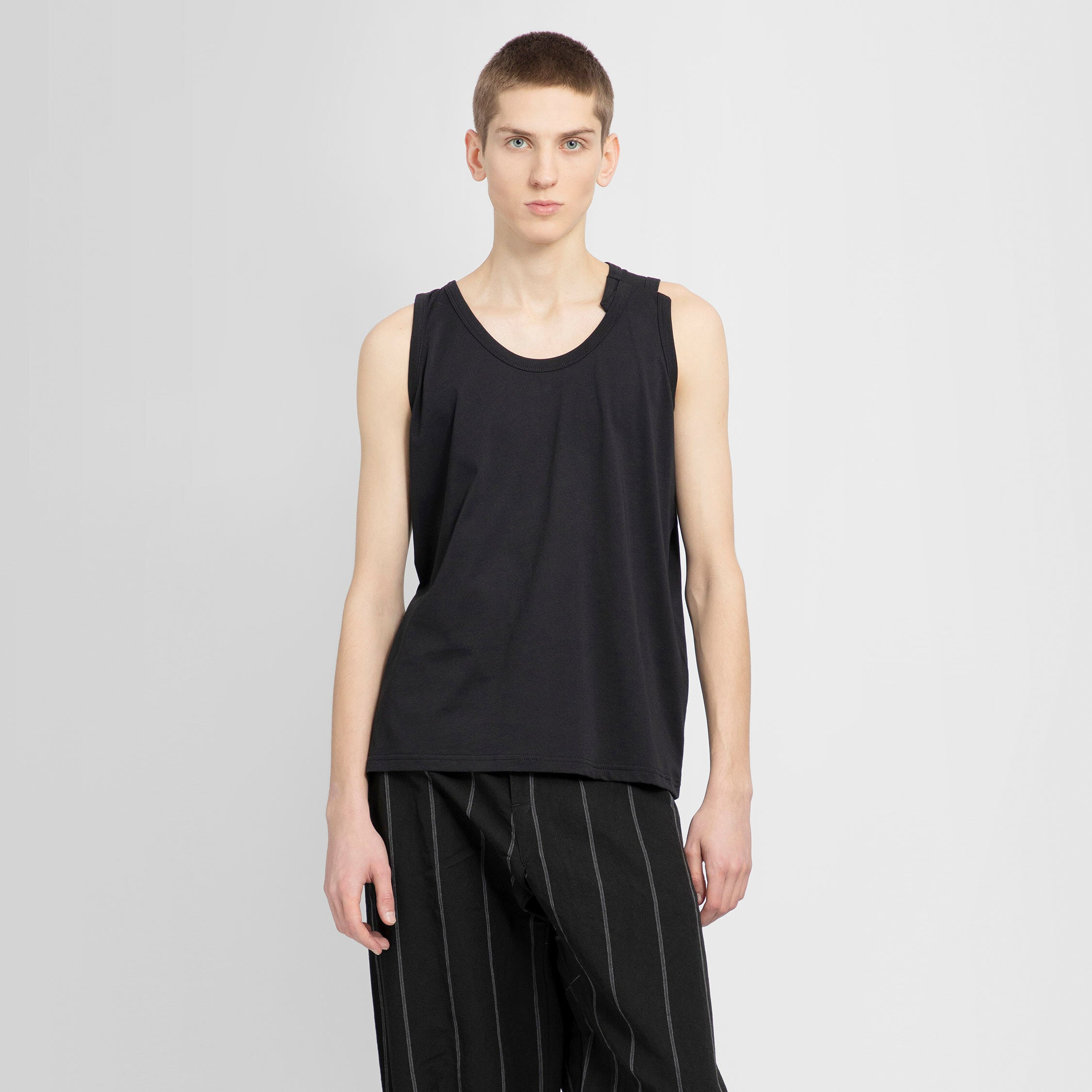 MARINA YEE MAN BLACK TANK TOPS - MARINA YEE - TANK TOPS | Antonioli