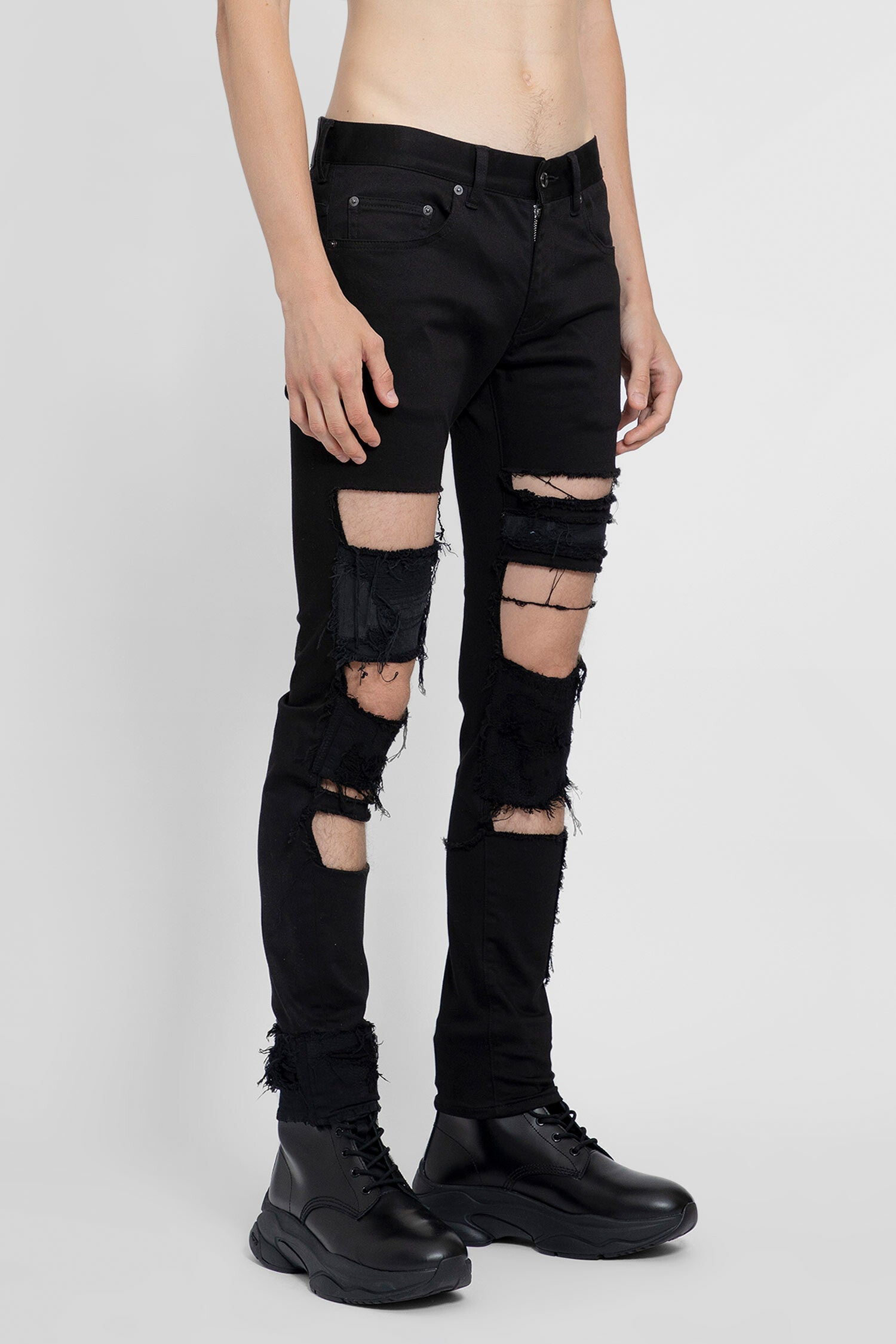 UNDERCOVER MAN BLACK JEANS