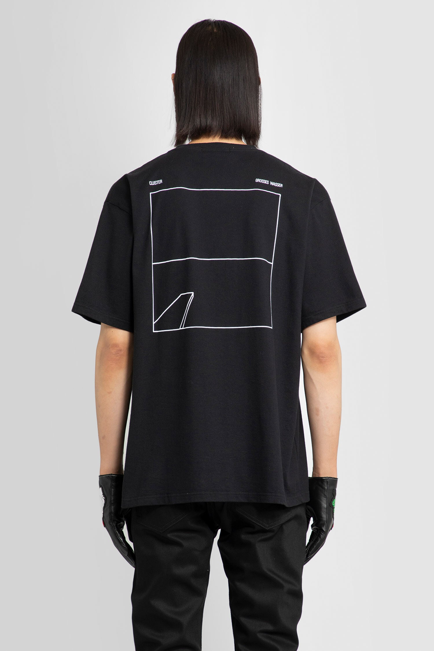 UNDERCOVER MAN BLACK T-SHIRTS