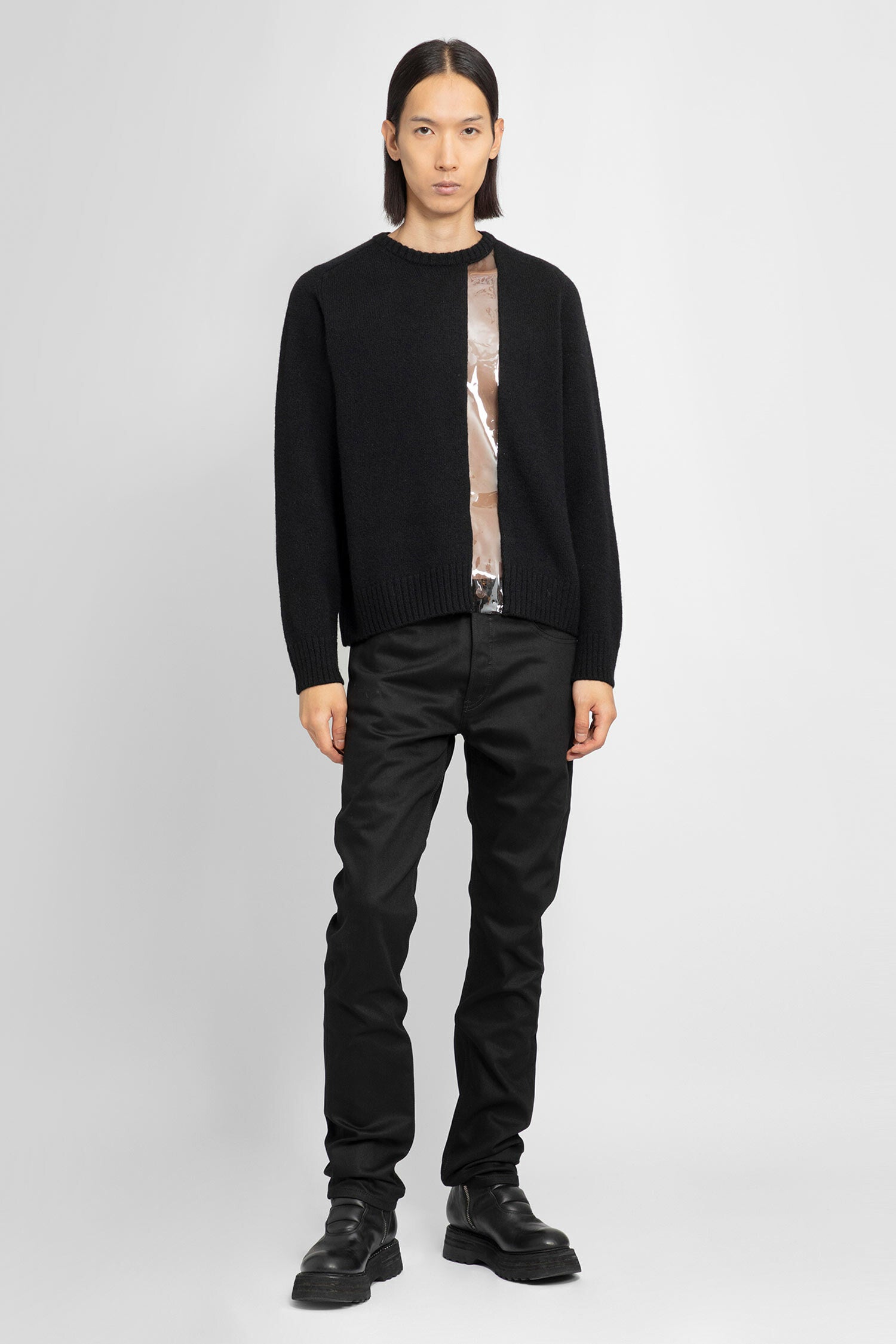 UNDERCOVER MAN BLACK KNITWEAR