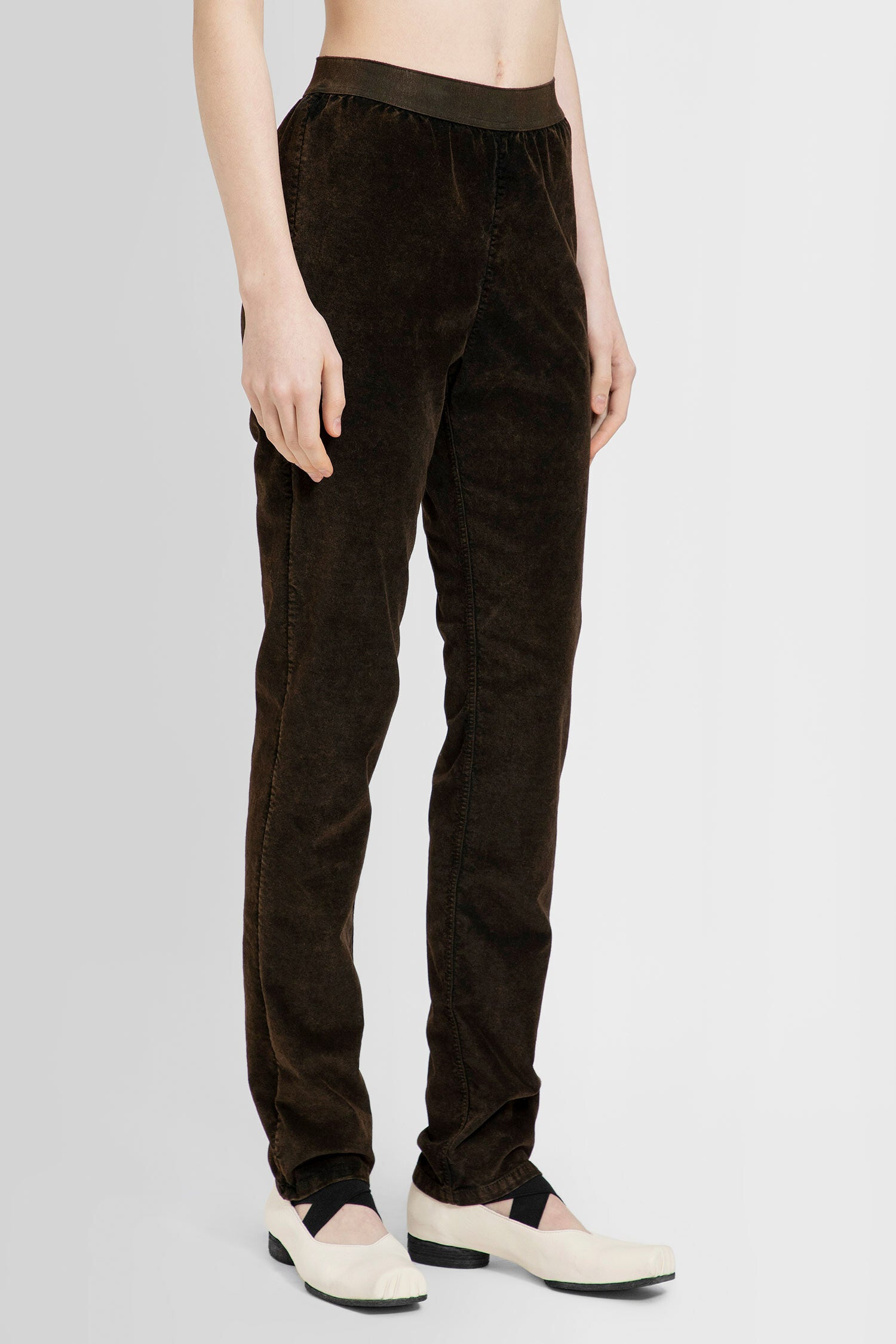 UMA WANG WOMAN BROWN TROUSERS