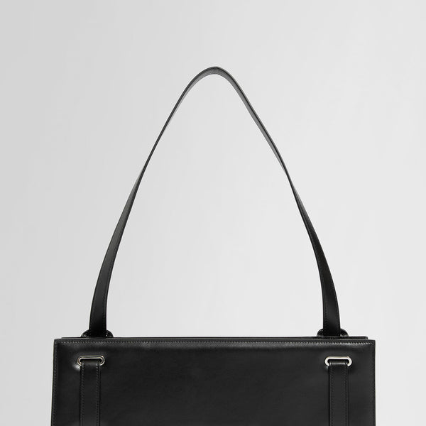 Y/Project Black Leather Accordion Tote Y/Project
