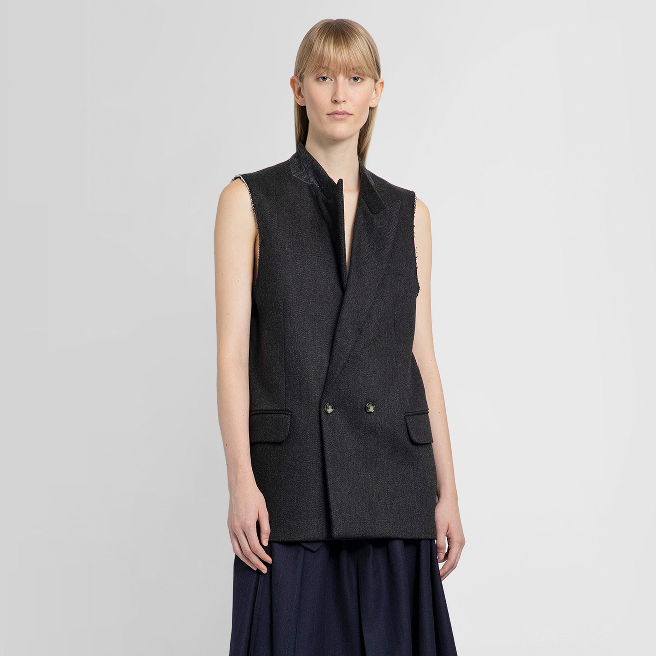 MARINA YEE WOMAN BLACK WAISTCOATS