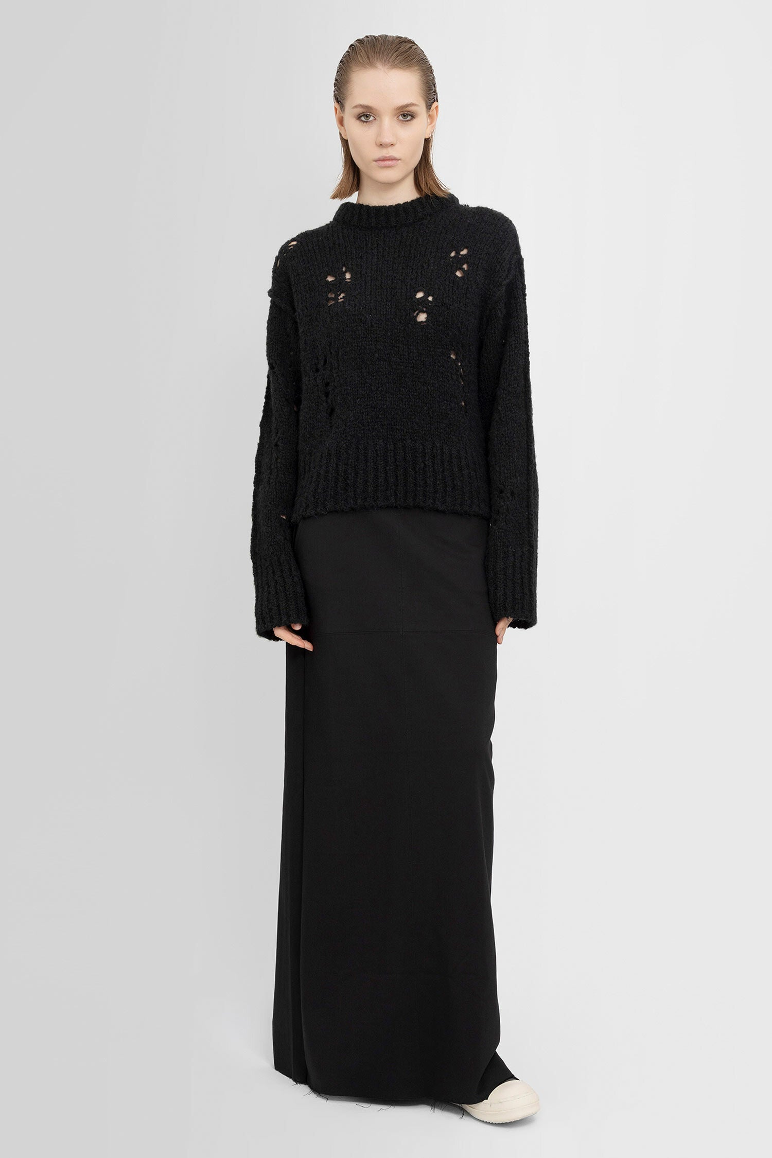 THOM KROM WOMAN BLACK KNITWEAR