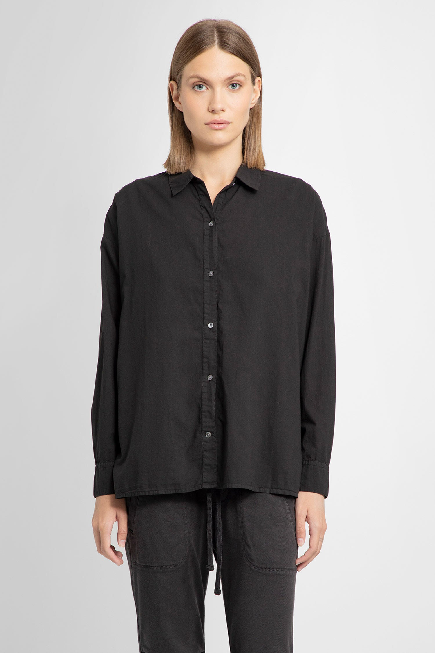 JAMES PERSE WOMAN BLACK SHIRTS