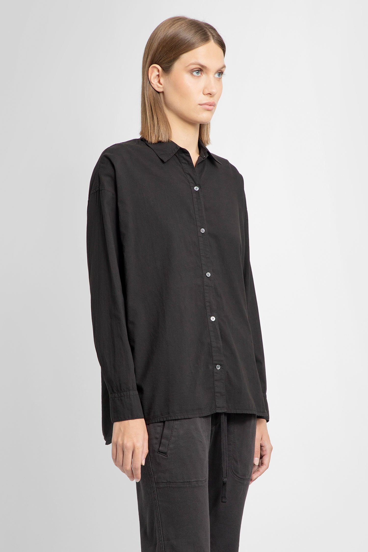 JAMES PERSE WOMAN BLACK SHIRTS