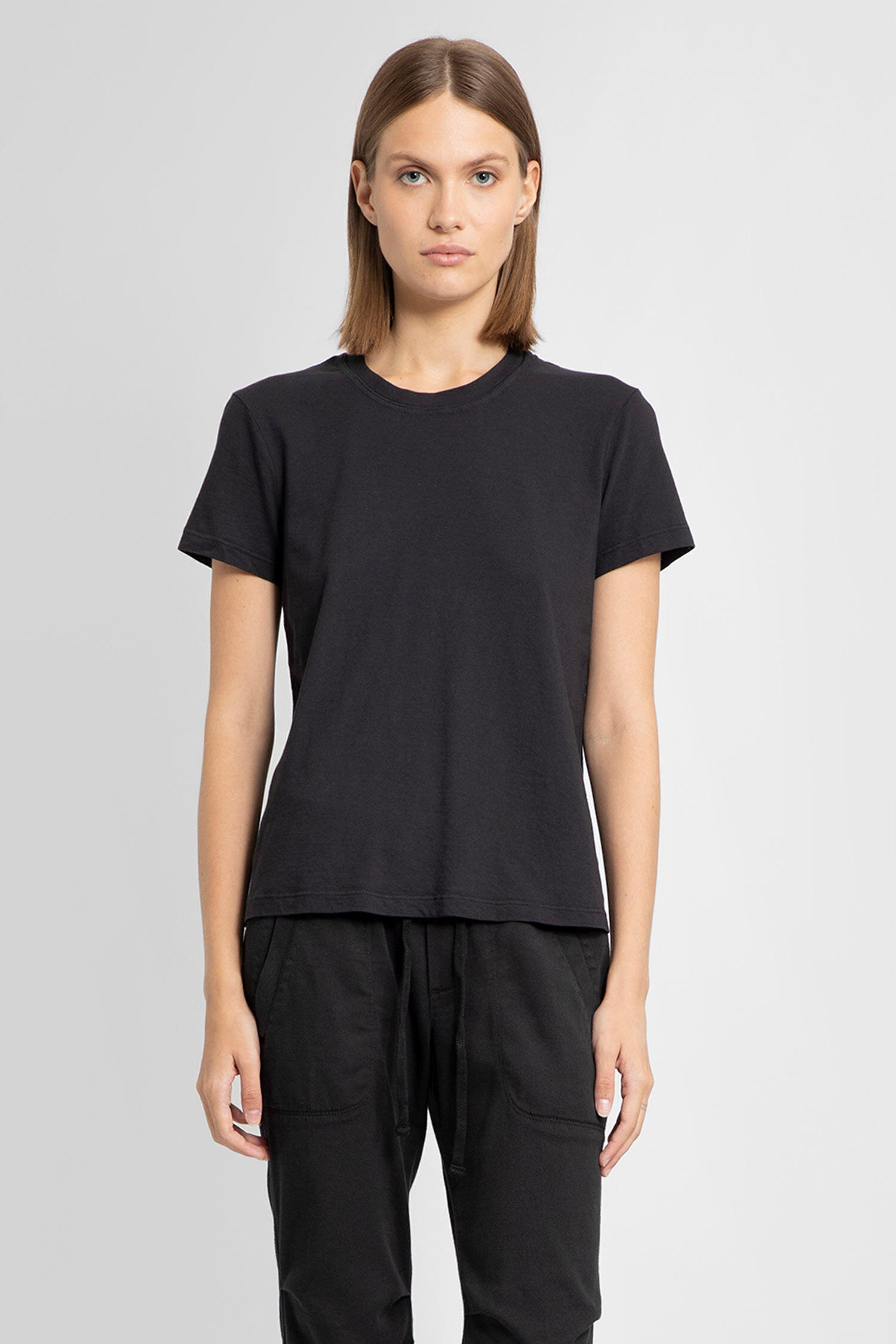 JAMES PERSE WOMAN BLACK T-SHIRTS