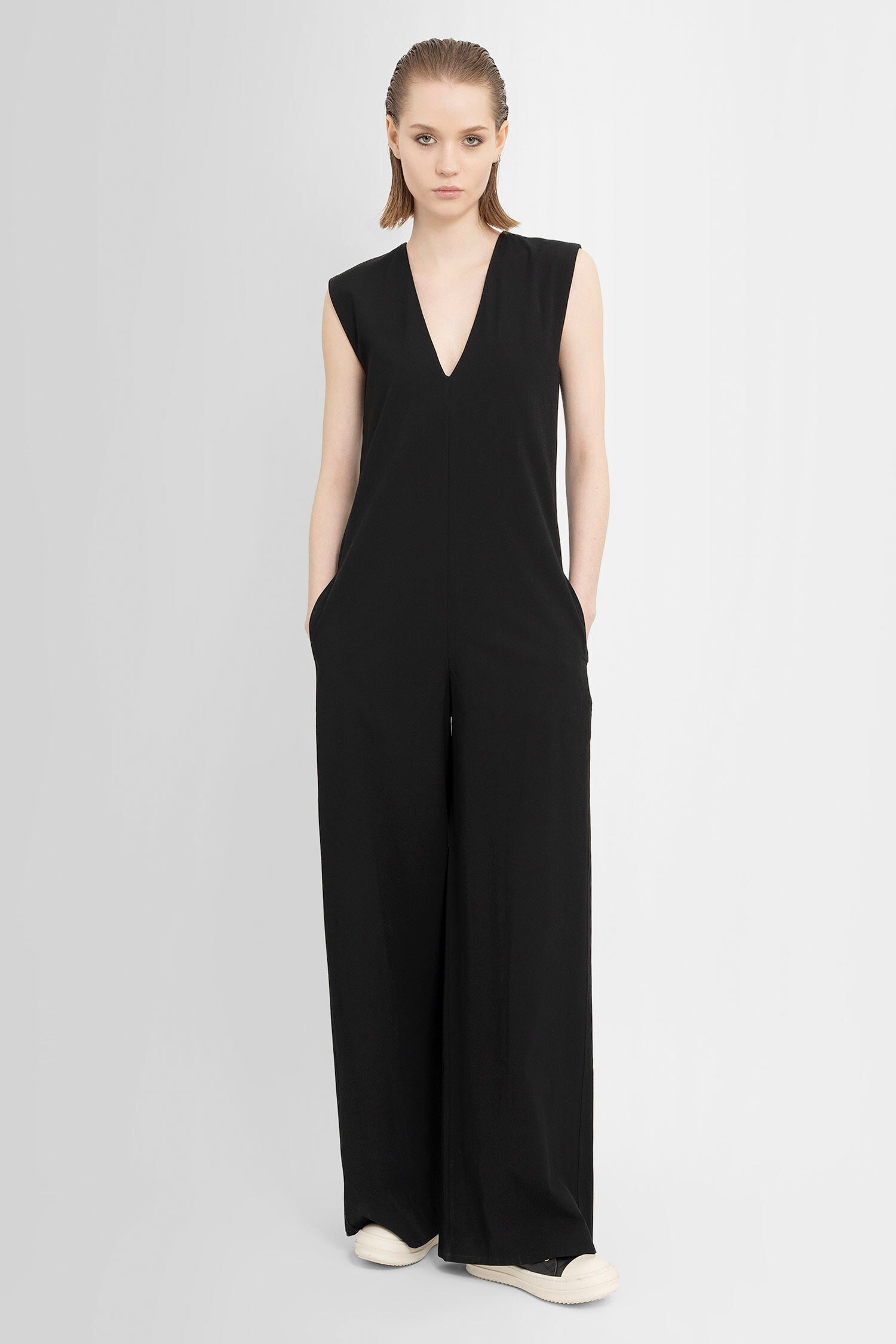 THOM KROM WOMAN BLACK JUMPSUITS