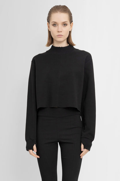 THOM KROM WOMAN BLACK KNITWEAR