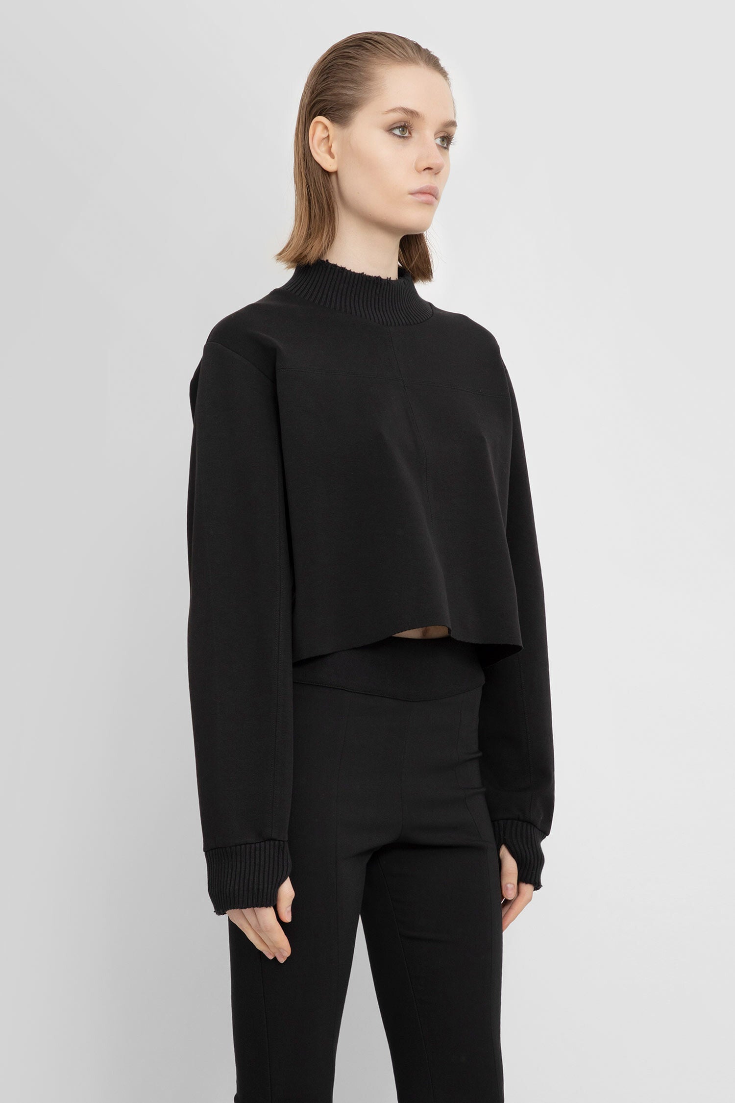 THOM KROM WOMAN BLACK KNITWEAR