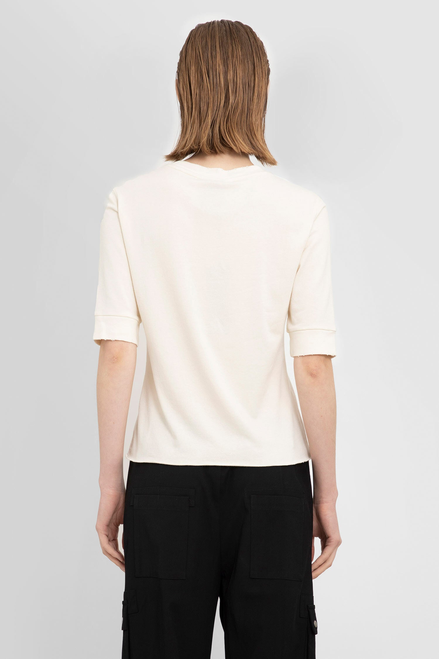 THOM KROM WOMAN OFF-WHITE T-SHIRTS