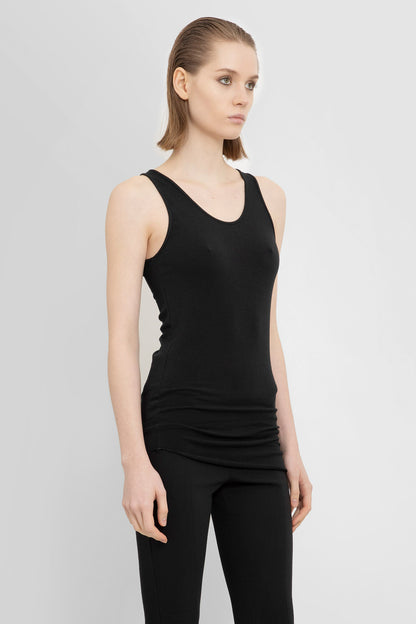 THOM KROM WOMAN BLACK T-SHIRTS & TANK TOPS