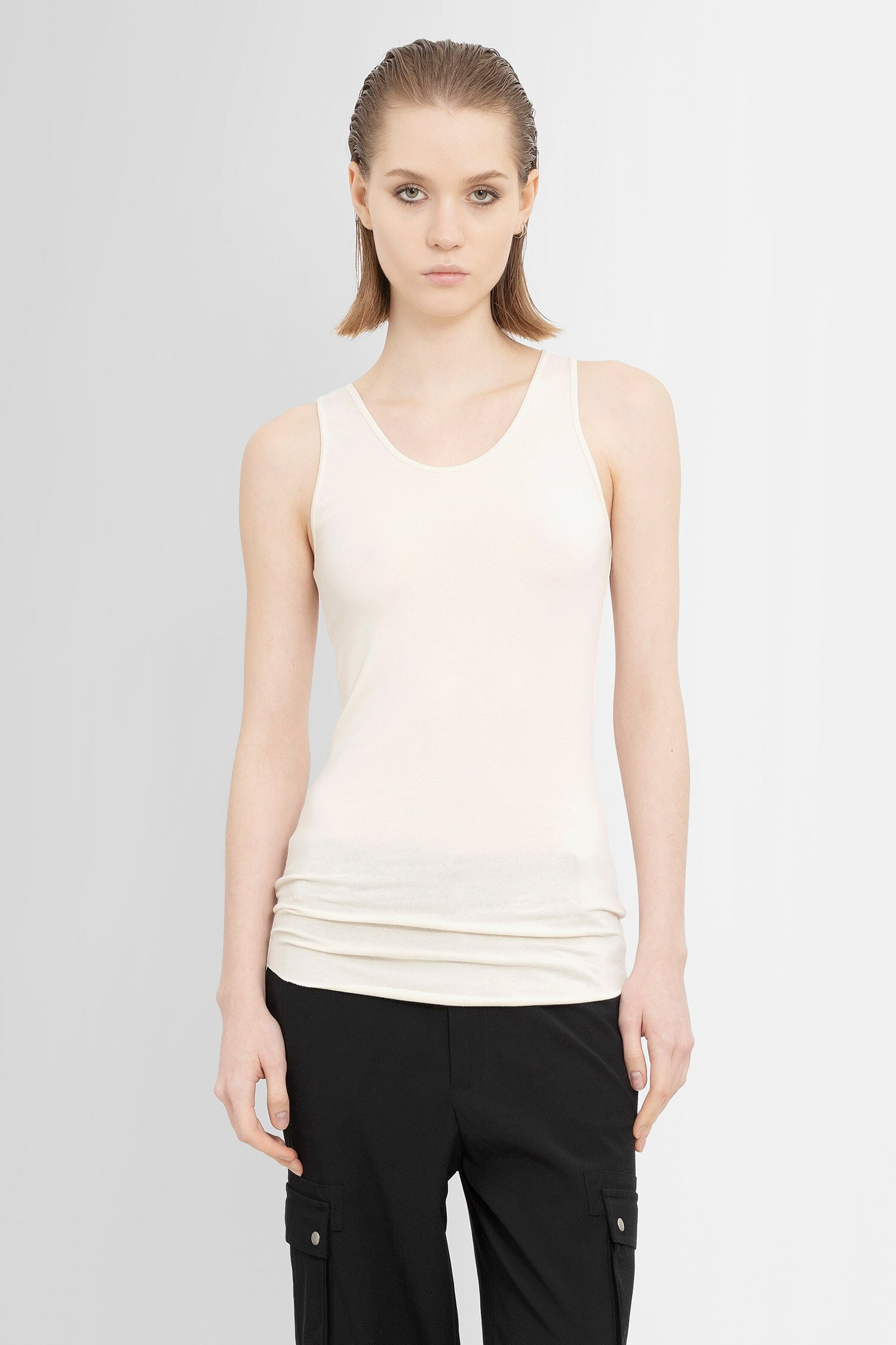 THOM KROM WOMAN OFF-WHITE T-SHIRTS