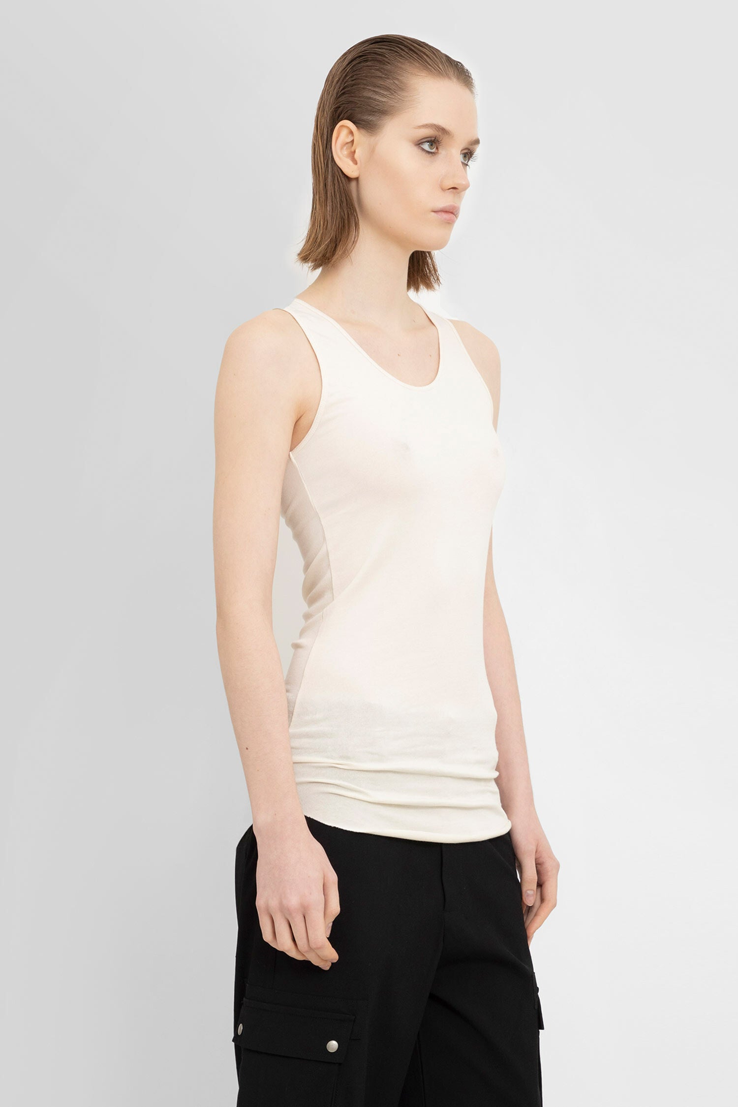 THOM KROM WOMAN OFF-WHITE T-SHIRTS